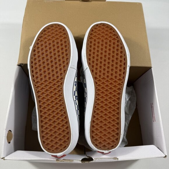 New Vans Supreme Checkers Sk8-Hi Reissue Pro Shoes Mens Size 11.5 Blue White main image 7